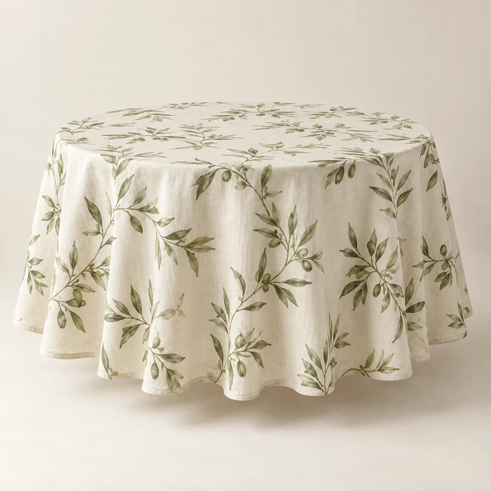 Bastide Natural Linen Tablecloth — Natural, Rectangle